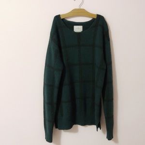 Urban outfitters Green grid sweater